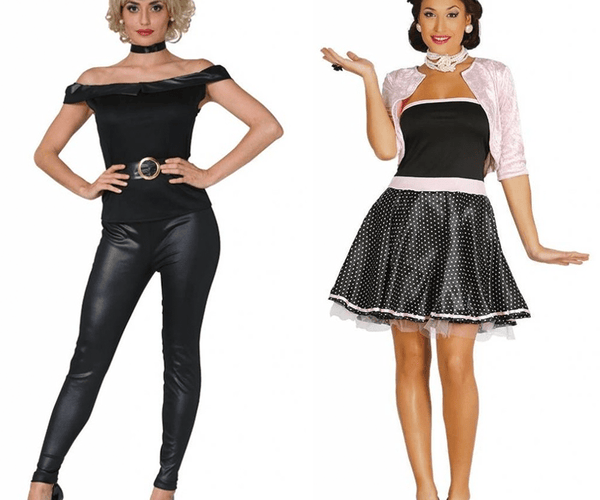 Giacca Rosa Anni '50 In Raso + Calzini E Sciarpa - Costume Completo ILOVEFANCYDRESS - Foto 4