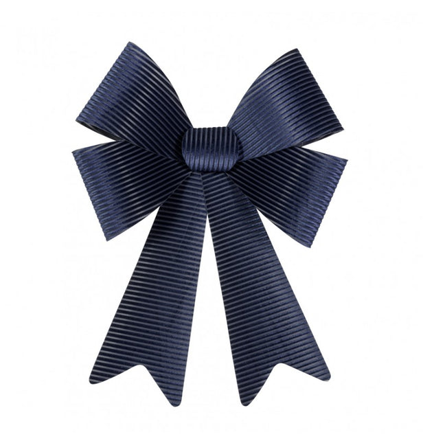 Velluto con fiocco blu scuro 66 cm