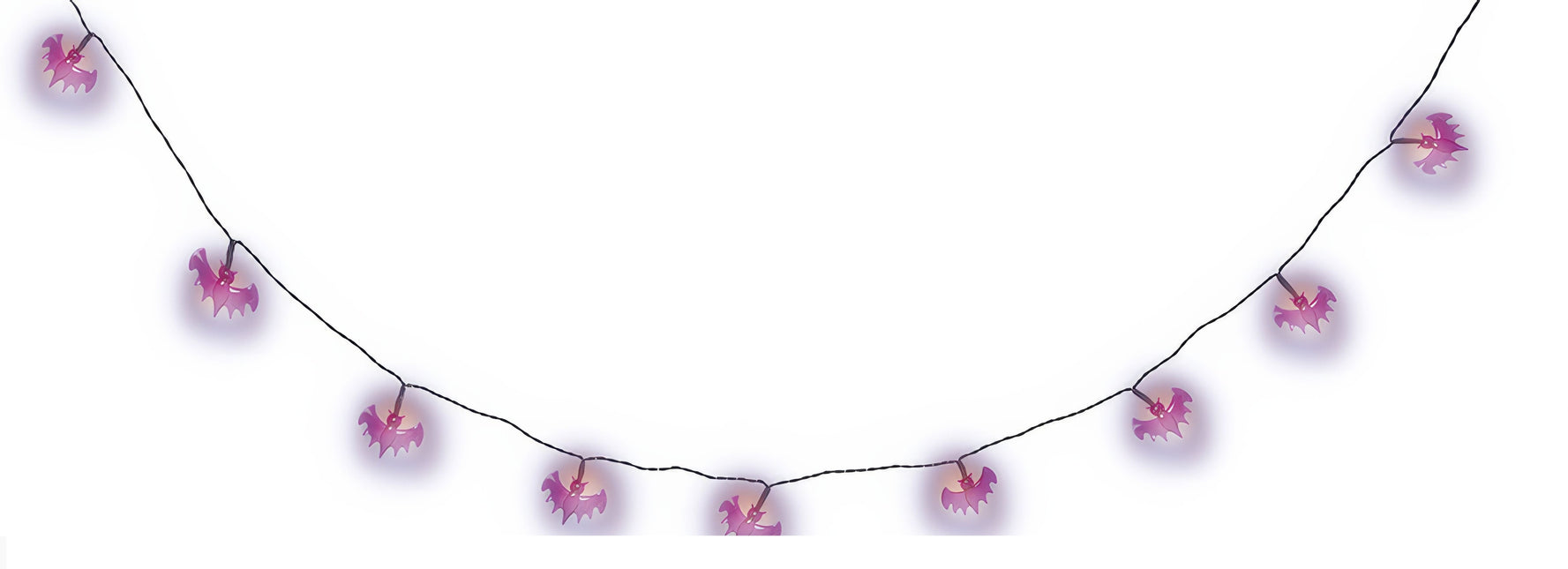 Ghirlanda luminosa di Halloween LED Pipistrelli 1,55 m