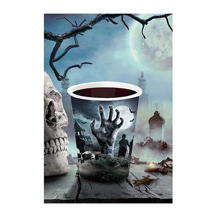 Tazze da cimitero di Halloween 240ml 6 pezzi