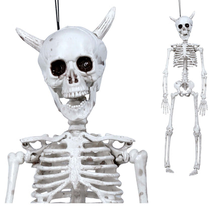 Decorazione appesa di Halloween Diavolo Scheletro 40 cm
