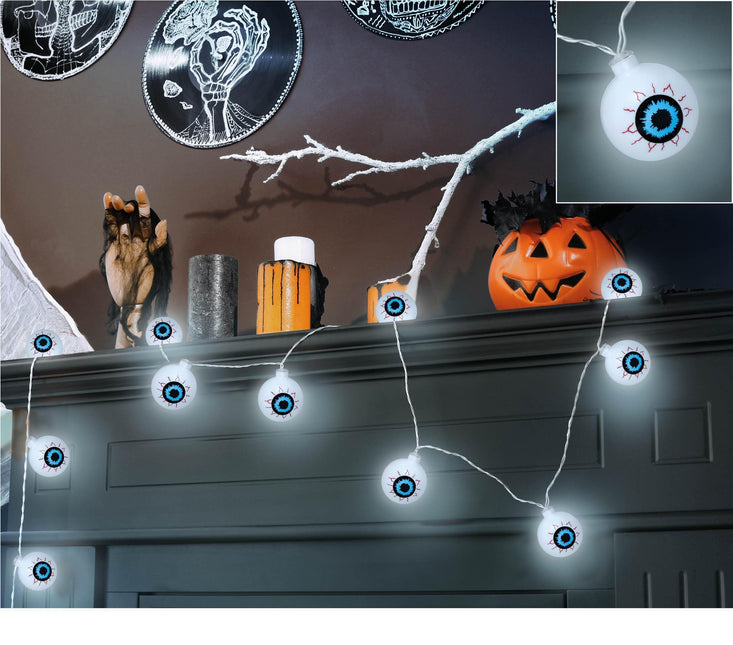 Ghirlanda luminosa di Halloween Occhi LED 1,3 m
