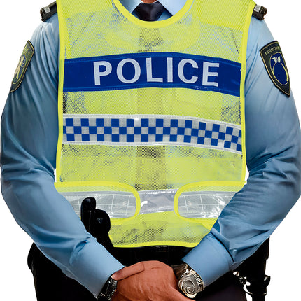 Gilet giallo della polizia stradale, adulto