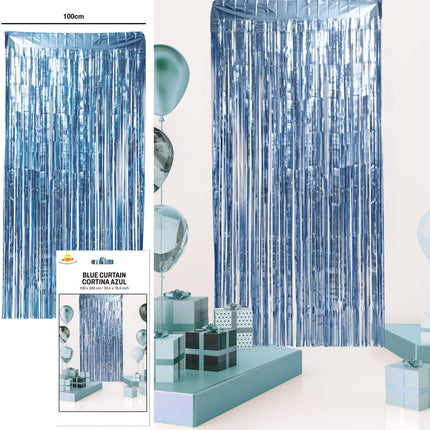 Stuoia blu per la tenda della porta 2m