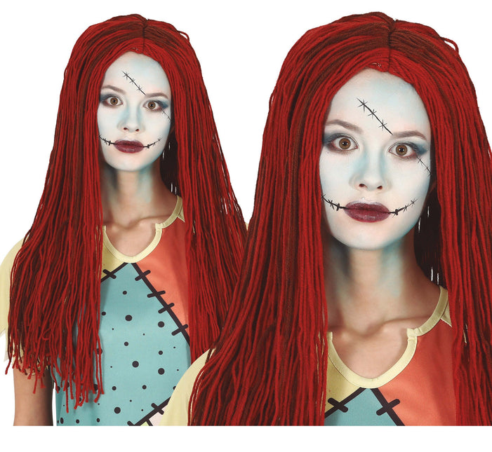 Parrucca di lana rossa