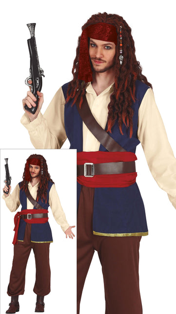 Costume da pirata uomo con cintura