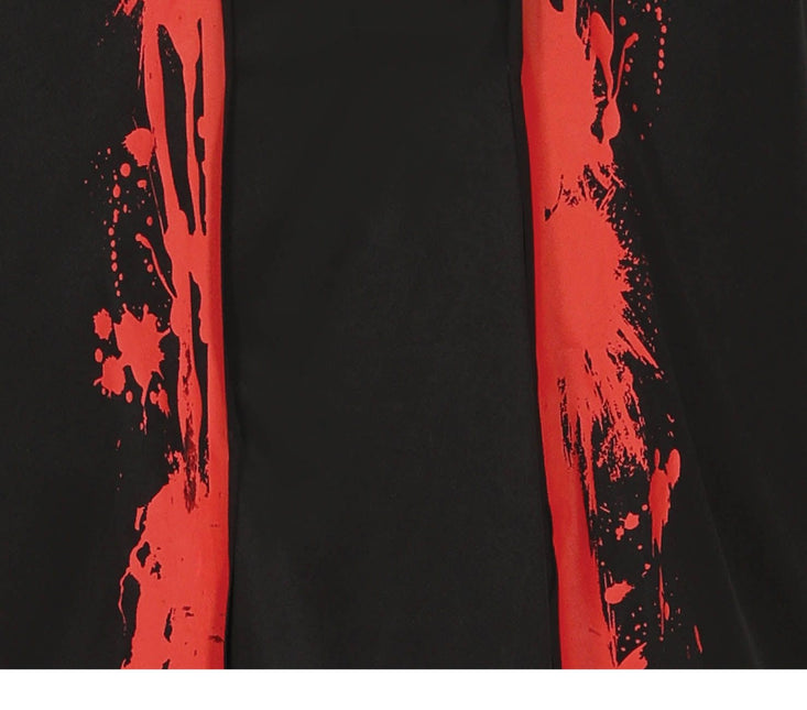 Costume Satana Halloween Uomo Rosso L