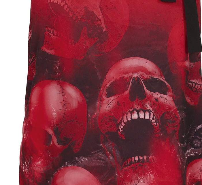 Costume di Halloween da mietitore rosso per uomo