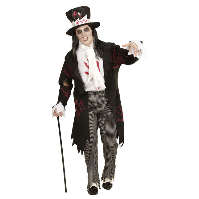 Costume di Halloween da sposo zombie per uomo