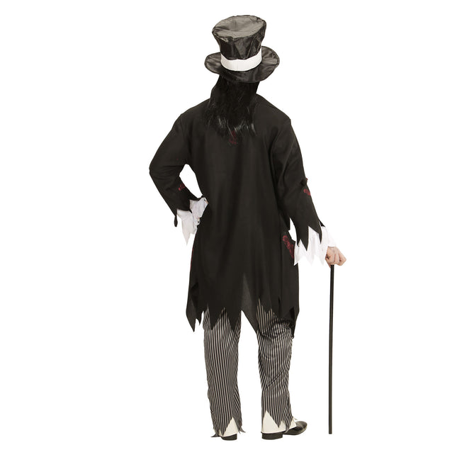 Costume di Halloween da sposo zombie per uomo