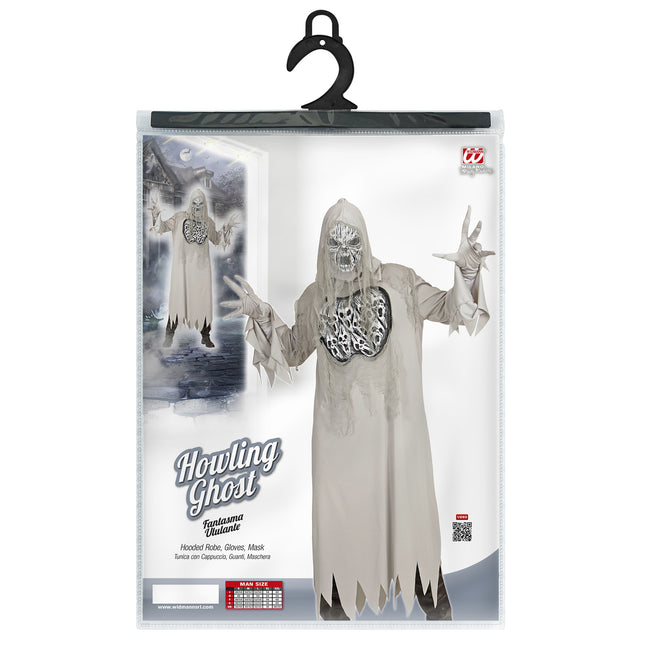 Costume di Halloween da fantasma grigio
