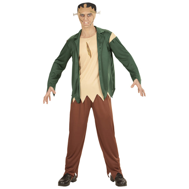 Costume di Halloween Zombie verde da uomo