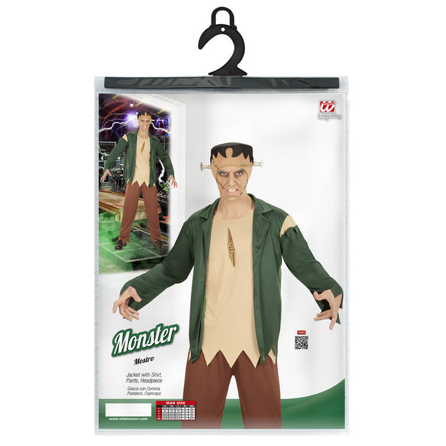 Costume di Halloween Zombie verde da uomo