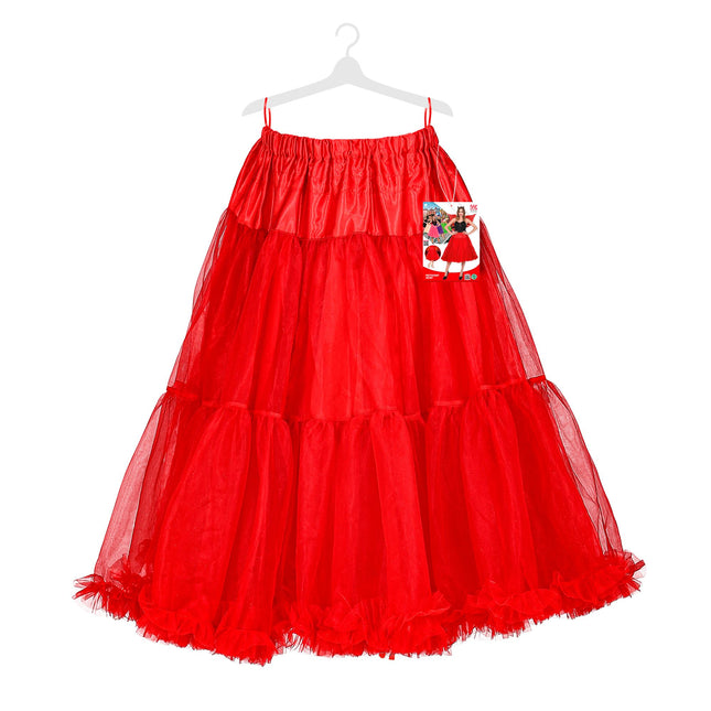 Gonna rossa in tulle 65 cm