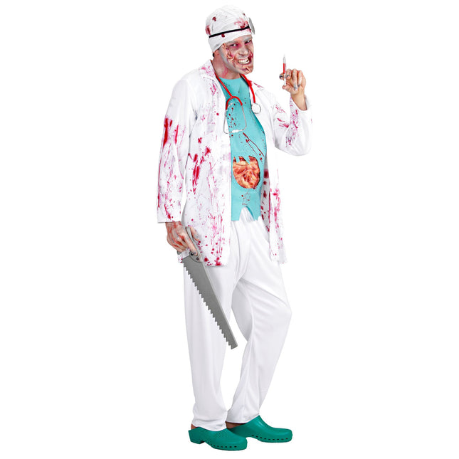 Costume di Halloween da medico zombie