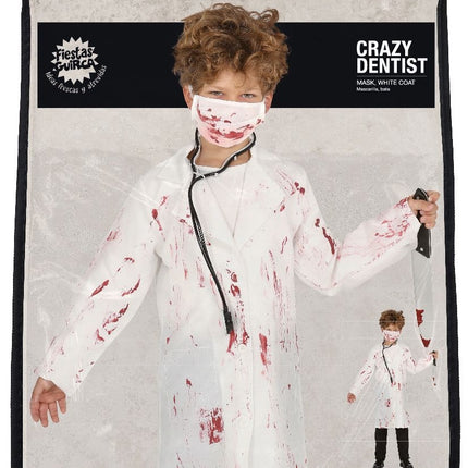 Costume di Halloween da dentista per bambino