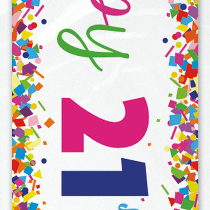 Striscione Buon Compleanno 21 Anni 2,74m