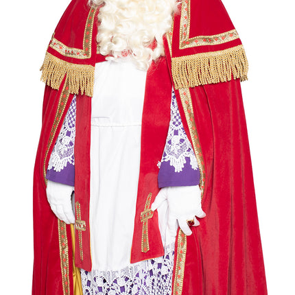 Tuta Sinterklaas completa in velluto 4 pezzi