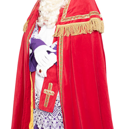 Tuta Sinterklaas completa in velluto 4 pezzi