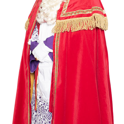 Tuta Sinterklaas completa in velluto 4 pezzi