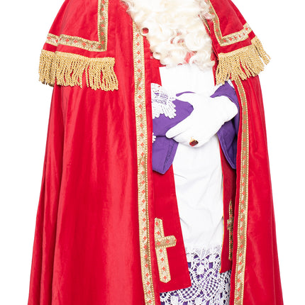 Tuta Sinterklaas completa in velluto 4 pezzi