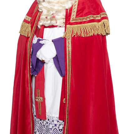 Abito Sinterklaas in velluto di cotone 4 pezzi