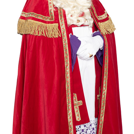 Abito Sinterklaas in velluto di cotone 4 pezzi