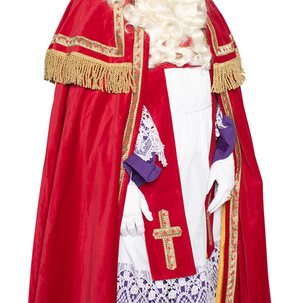 Abito Sinterklaas in velluto di cotone 4 pezzi