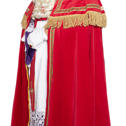 Abito Sinterklaas in velluto di cotone 4 pezzi