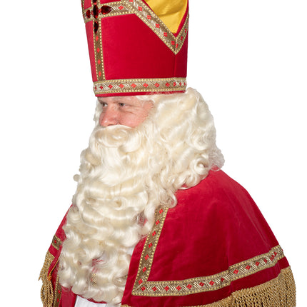 Abito Sinterklaas in velluto di cotone 4 pezzi