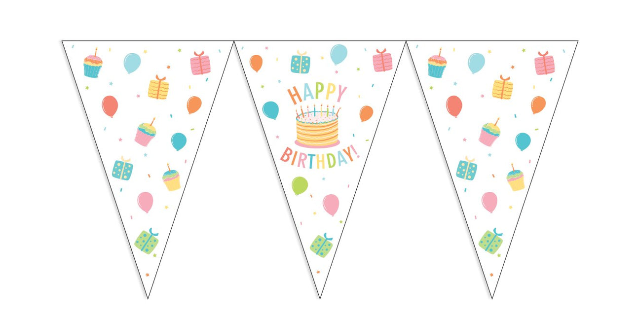 Torta Happy Birthday Garland 10m