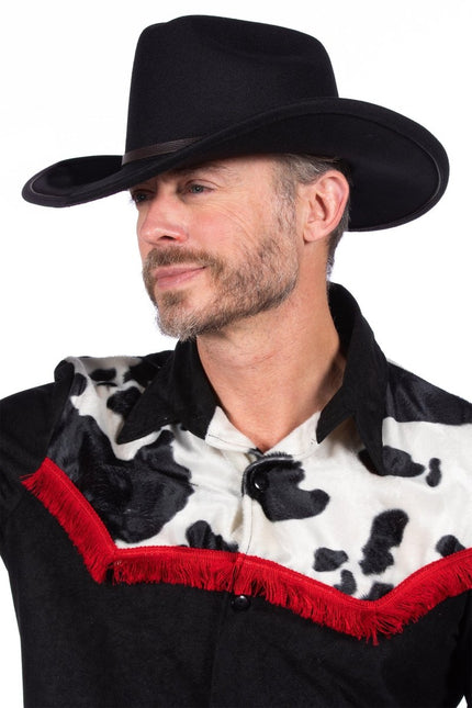 Cowboy Hoed Zwart Gesp van Wilbers & Wilbers koop je bij Partywinkel