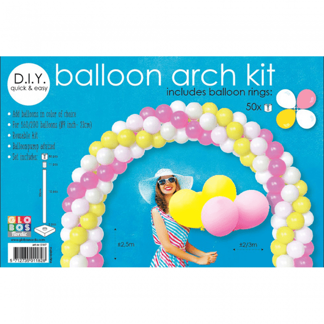 Ballonnenboog Zelf Maken Set 3x2,5m van WeFiesta koop je bij Partywinkel
