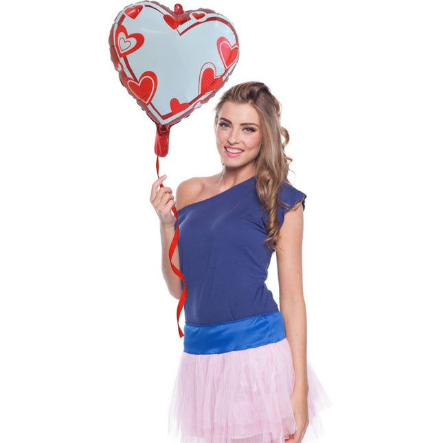 Hart Helium Ballon Beschrijfbaar Leeg 45cm van Folat koop je bij Partywinkel