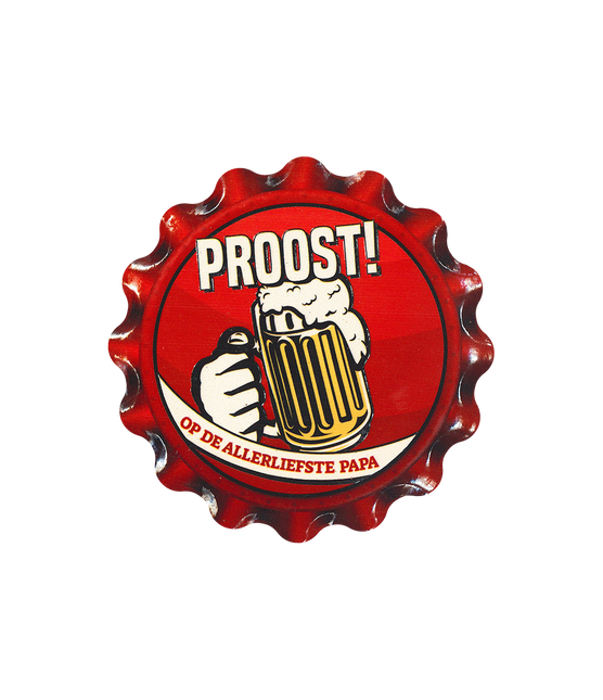 Sottobicchieri rossi Papà 11 cm