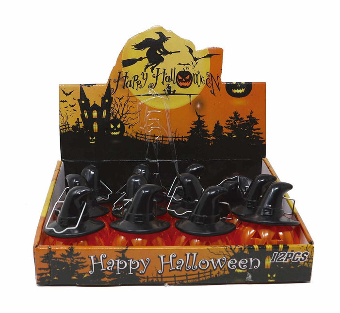 Decorazione di Halloween appesa Zucca con luce 8 cm