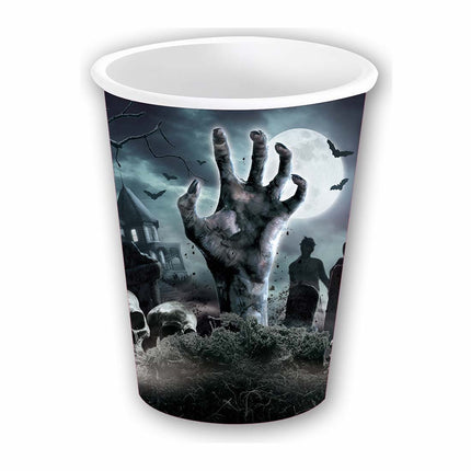 Tazze da cimitero di Halloween 240ml 6 pezzi