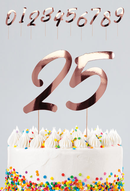 Figure per torte Oro Rosa 19cm 20pz