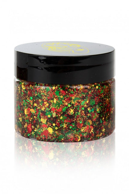 PXP Pressed Chunky Glitter Creme Big Rosso/Giallo/Verde 40ml