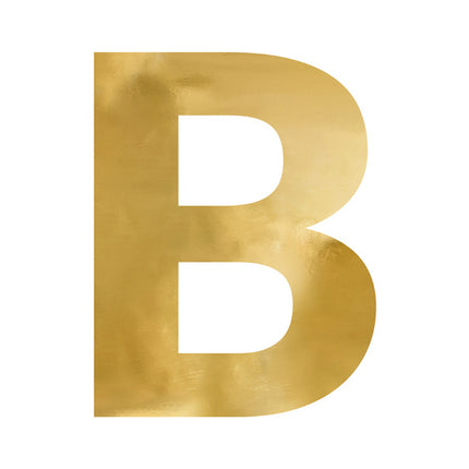 Specchio lettera B Oro 60cm