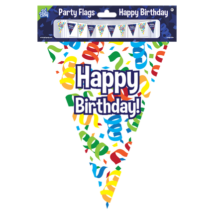 Linea di bandiere Buon Compleanno 10m