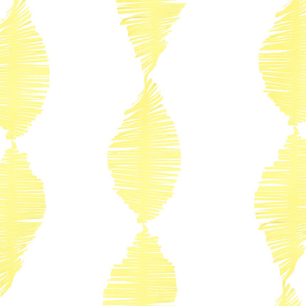 Ghirlanda gialla con frangia in crêpe da 3 m