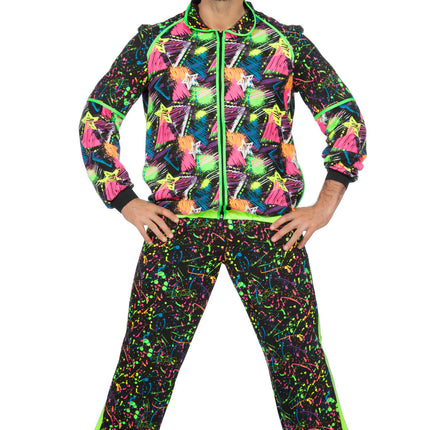 Tuta da ginnastica anni '80 Neon