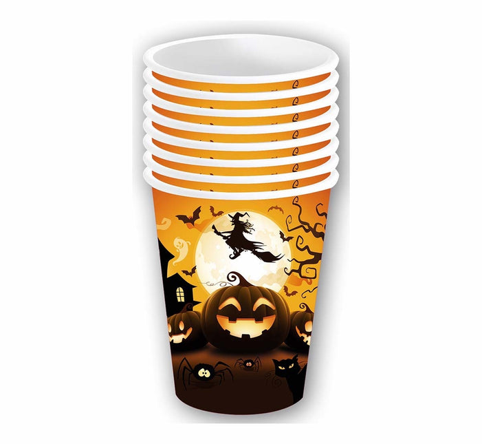 Tazze Halloween Zucca 240ml 6pz
