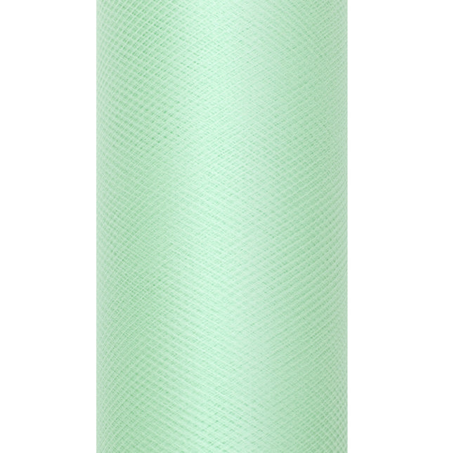 Rotolo di tulle verde menta 15cm 9m