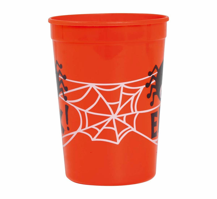 Tazza arancione Halloween Spider 11cm