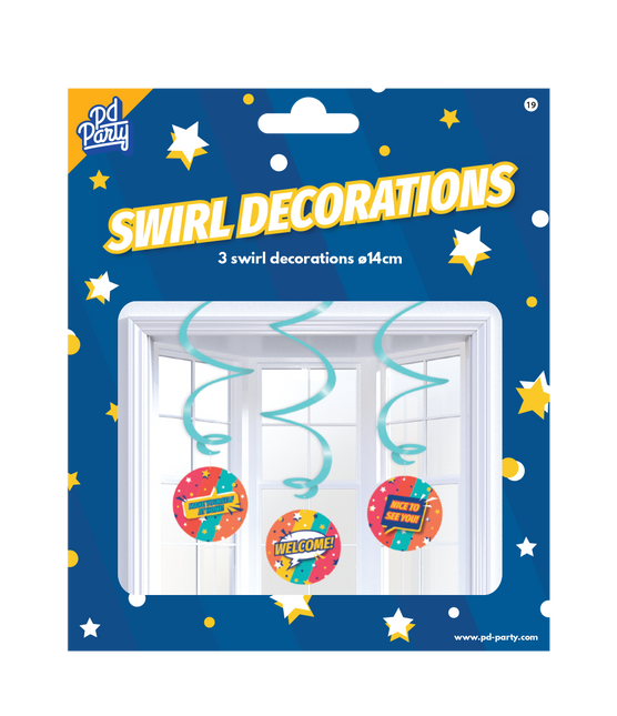 Decorazione da appendere Welcome 14cm 3pz