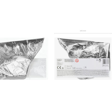 Palloncino ad elio Stella Argento Vuoto 25cm 25pz