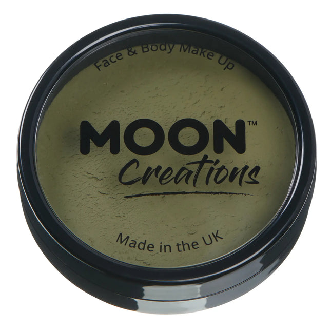 <tc>Moon Creations</tc> Pro Face Paint Cake Pots Verde Esercito 36g