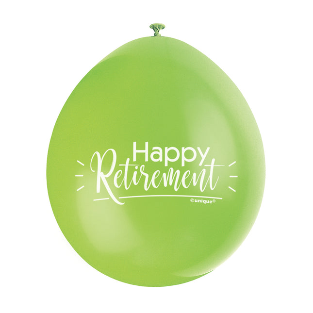 Palloncini Happy Retirement 28cm 10pz